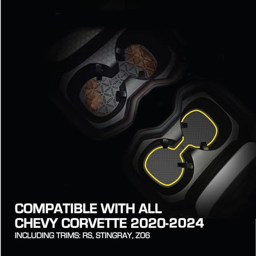 Portavasos para Chevy Corvette 2014-2024 Kit 7 piezas miniatura 3