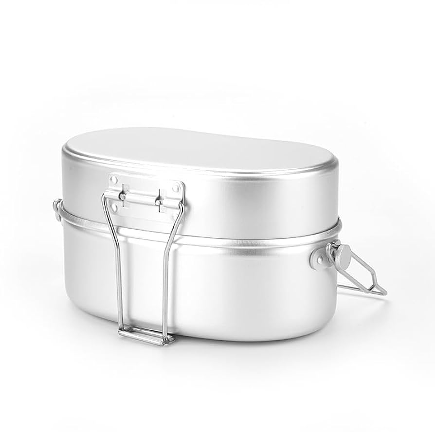 【美品】エバニュー 山岳飯盒弐型（EBY636） ＋ 収納袋 Amazon | エバニュー(EVERNEW) アルミニウム 山岳飯盒弐型