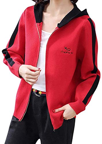 Preisvergleich Produktbild QIBIN Lässige Winter-Damenjacke, Damen, modisch, warm, mit Reißverschluss, dickere Weste, Overcoat, Staubsaugerteile (Farbe: XXXL, Größe: XXXL)