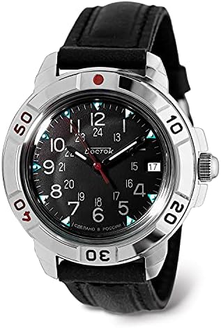 VOSTOK | Men’s Komandirskie Watch | Model 431783 Leather Band