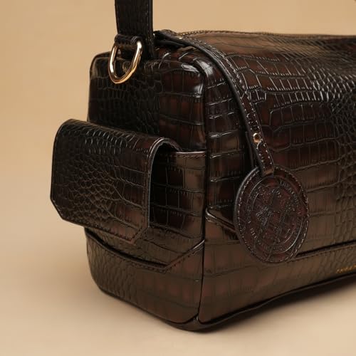 Image of Theater Bonbon Crossbody Duffle Bag for Women Structured Shoulder Handbag with Adjustable and Detachable Strap
