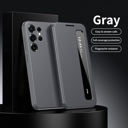 Étui S25 Ultra Premium Smart View Flip Case Fin - 5