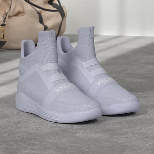 Soulsfeng High Top Running Shoes for Men Lightweight Breathable Mesh Walking Athletic Sneakers2