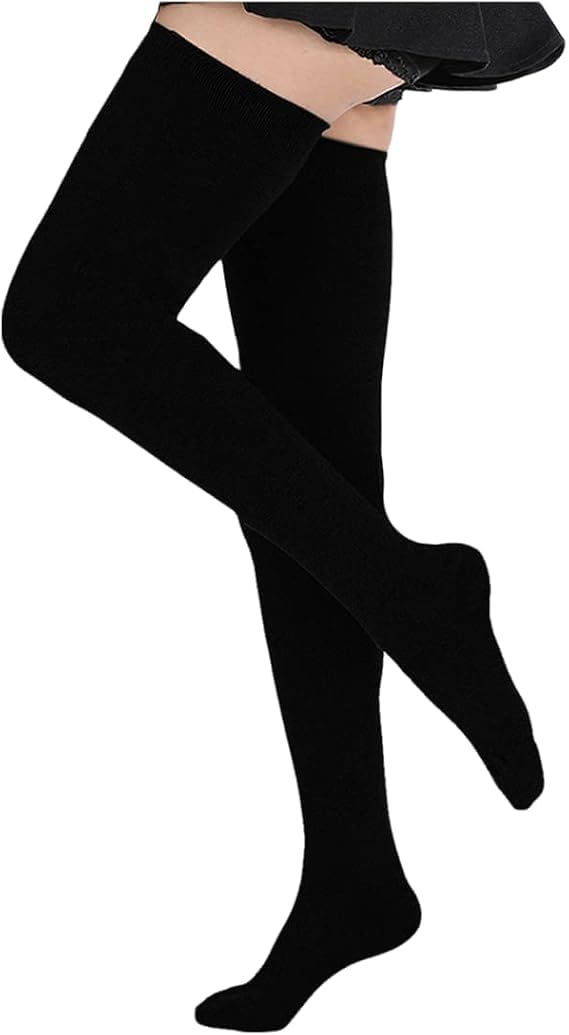 Thigh High Socks Extra Long Cotton Knit Warm Thick Tall Long Boot Stockings Leg Warmers-image-42