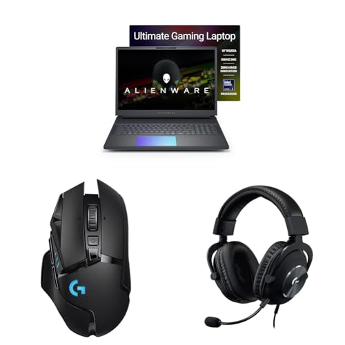 Image of Alienware Area-15 Gaming Laptop,Intel Core Ultra 9 275HX+24GB RTX 5090,64GB,2TB SSD with Logitech G502 LS Wireless Gaming Mouse, 25000DPI Programmable and Logitech GProX Wired Gaming Headset