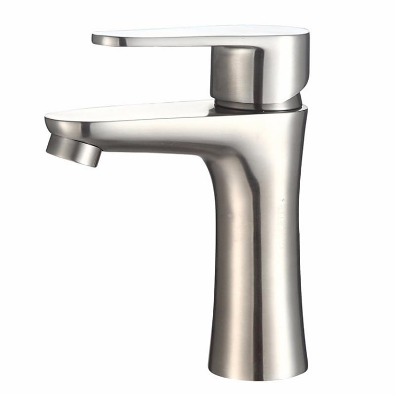 Lavabo en acier inoxydable haut de gamme et mitigeur monocommande design