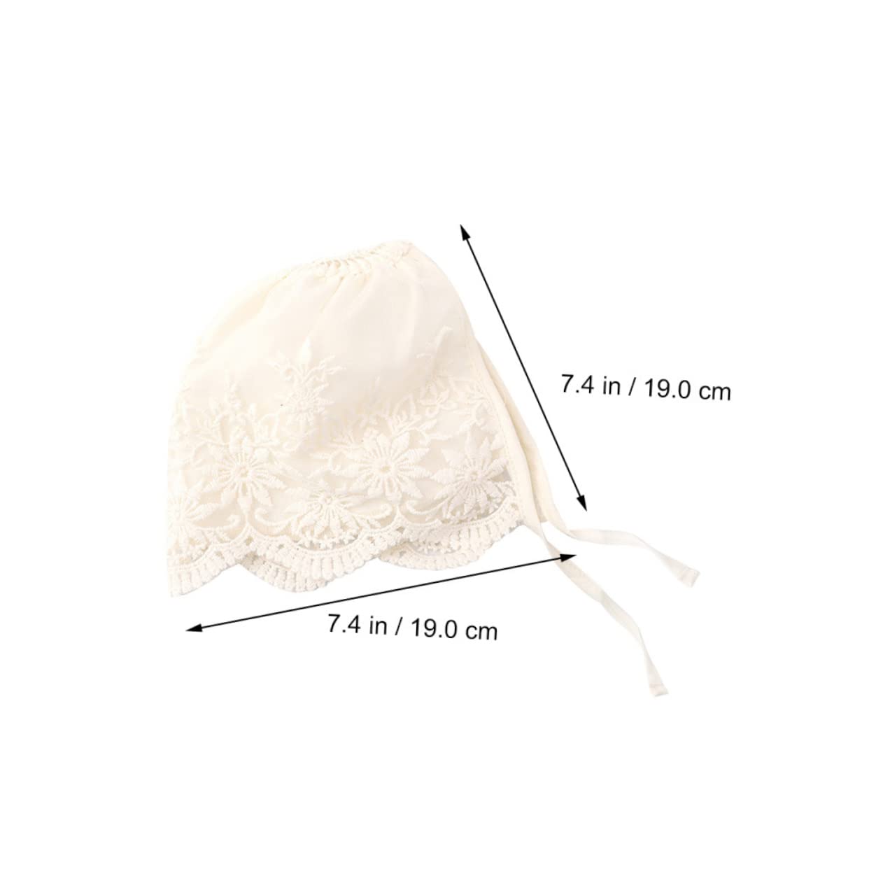GOOHOCHY Lace Baby Bonnet for Newborn Girls Infant Bonnets 0-6 Months Baby Head Wraps Toddler Bonnet