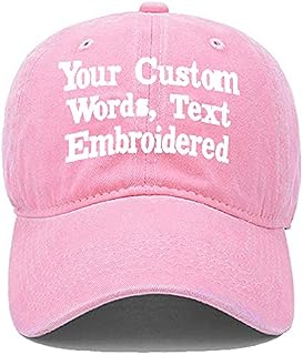 Custom Embroidered Hat Logo,Personalized Baseball Cap, Customized Kids Sun Hats,Mens Summer Trucker Cap,Outdoor Sport Ponytail Cap, Unisex Embroidered Cap, Family Matching Accessories,DAD/Mom Gifts