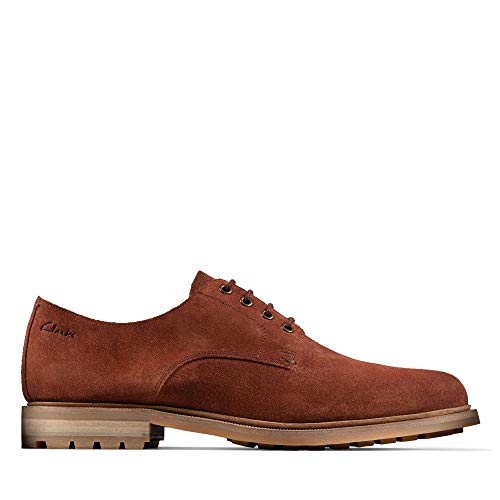 Image of Clarks Men's Foxwell Hall Derbys, Brown, 9