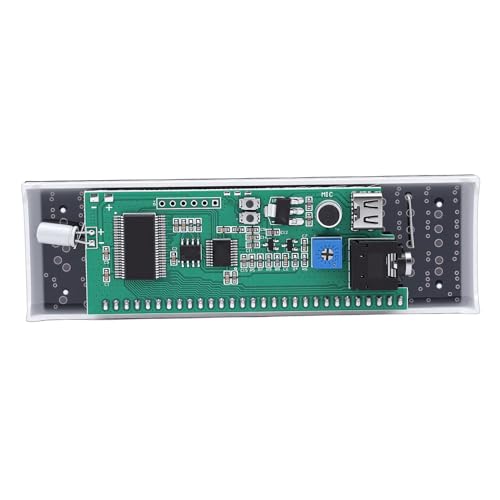 Fockety LED Anzeige, Audio Spektrum Analysator Anzeige, USB LED Musikspektrum für Autospielzimmer, Präziser Schallpegelmesser für Musiker und Audio Enthusiasten