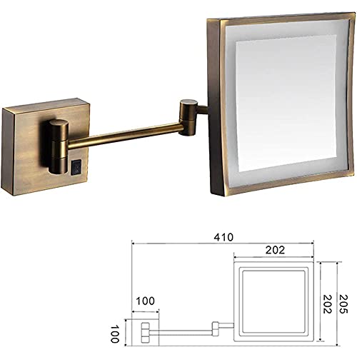 Miroir de salle de bain LED mural 8 pouces rechargeable - 3