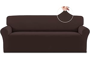Chocolate Couch Cover with Non-Slip Protection for Enhanced Comfort and Style