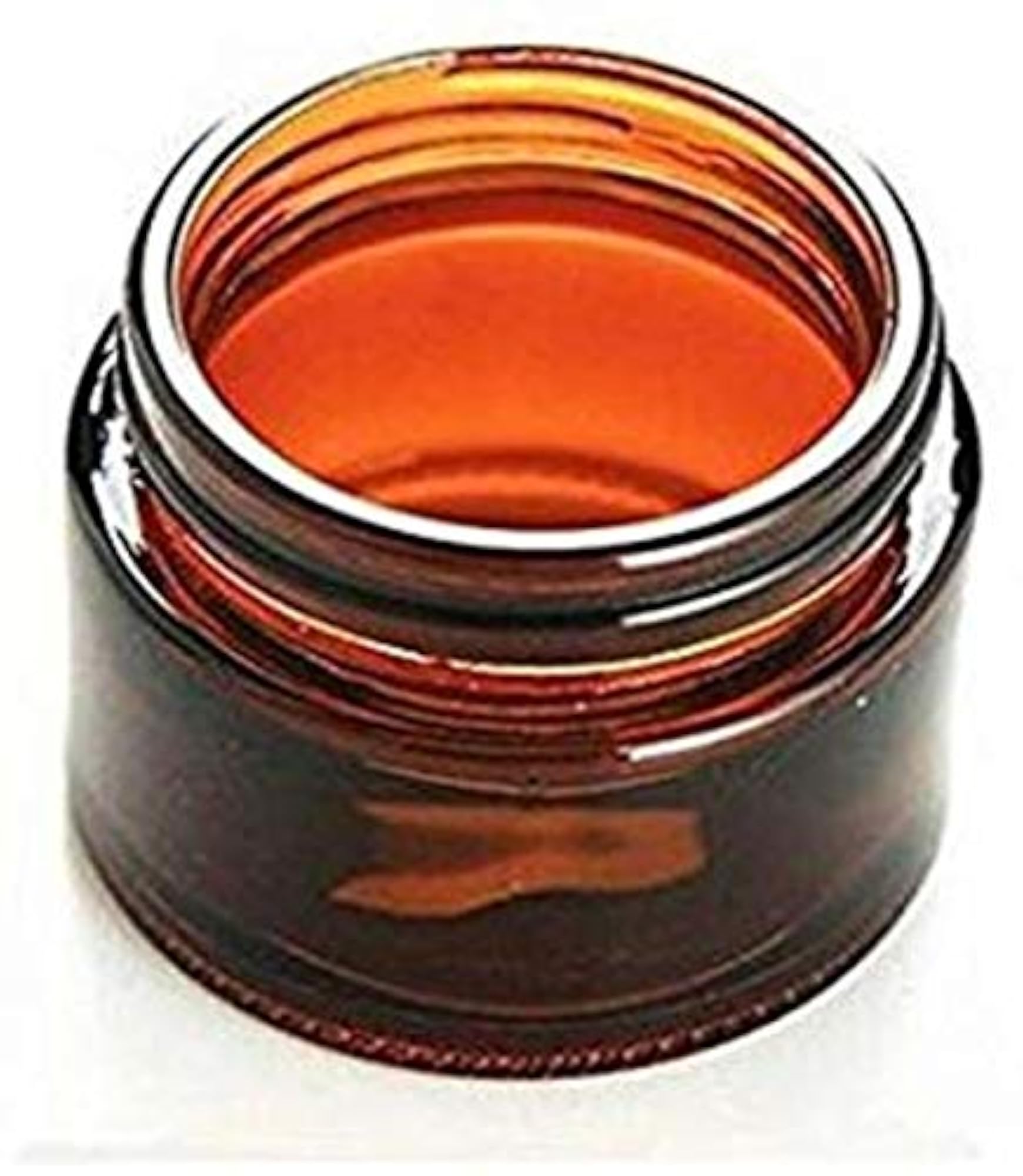 Pack of 8PCS 30ML Empty Amber Round Glass Jars