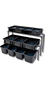 Amazon.co.jp: メダケース メダカ飼育ラック2段8個置き（R28） 屋外