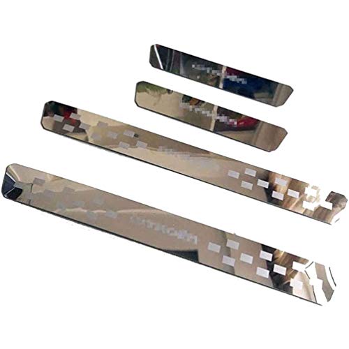 AMPTRV Plaques Protection seuil Porte Voiture plinthes Auto pour Citroen C3 C4 C5 2010-2021,Accessoires Modification intérieure Voiture pédale de Bienvenue en Acier Inoxydable Anti-Rayures Cover