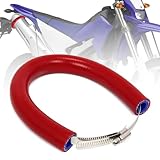 Facile à installer : la bague d'échappement Pit Bike est composée d'un anneau extérieur en silicone et d'un anneau intérieur réglable en acier inoxydable de 90 mm-145 mm. Il suffit de le mettre sur la queue du silencieux d'échappement de votre moto, puis de serrer les vis sur l'anneau en acier inoxydable pour terminer l'installation.