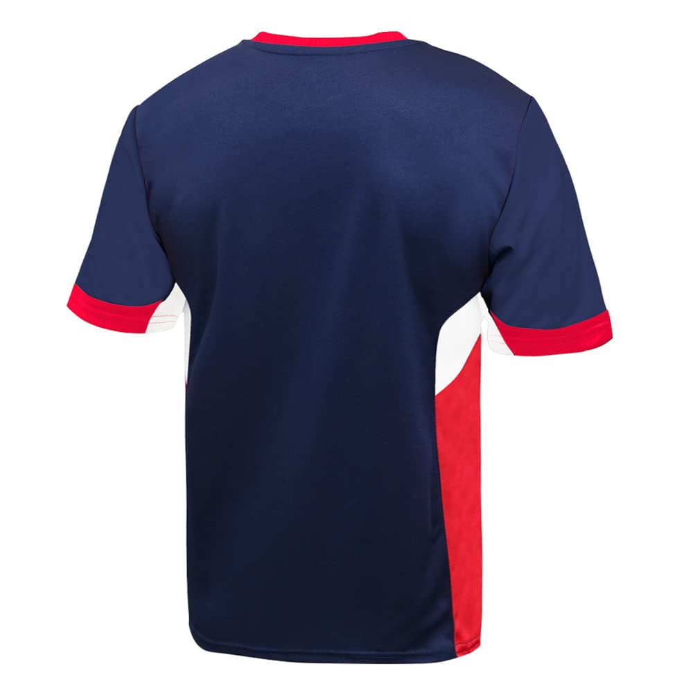 Icon Sports U.S. Soccer USMNT Adult Soccer Game Day Jersey-Inspired Shirt | Legend, Navy Red, Large
