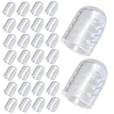 Protectores de dedo del pie de 30 piezas, protectores de dedo de silicona transparente anti-fricción, los dedo pequeño y transpirable cubre la buena elasticidad de los pies suaves para mujeres h