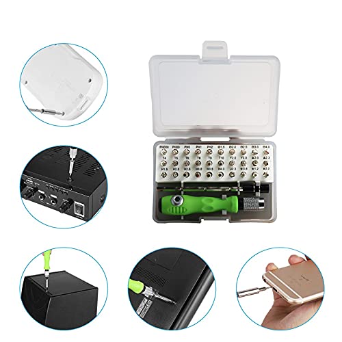 Upgraded Version 32-in-1 Small Screwdriver Set Repair Tool, Mini Screwdrivers Kit With Extension Rod and Replaceable Screw Driver Bits, Tiny Repair Tool Kit for Glasses, Phone, Watch, IPad and More