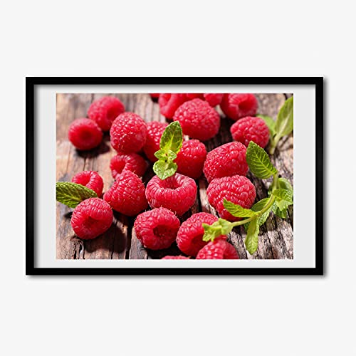 Tableau moderne Tulup cadre MDF 60x40 cm photo affiche fruits rouges