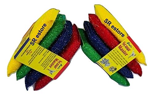 SR Scrubber Pads for cleaning Utensils-pack of 4/kitchen/Dish/wash Basin-Sponge scrubbers pads for multipurpose use|scrub pads for utensils|scrub pads for kitchen|scrub pads for kitchen cleaning|scrub pads for bathroom|scrub pads|scrub pads gala| -Pa (B08V4RDLBN) Amazon Price History, Amazon Price Tracker