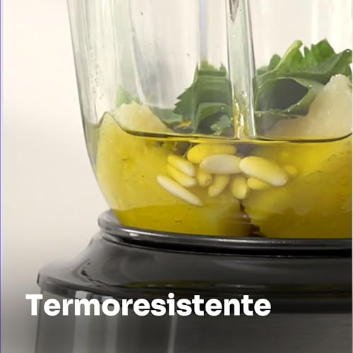 Mellerware Mixy! 1500 W | Glaskanne mit 1,5 l | 2 Geschwindigkeiten + Turbo | professioneller Lebensmittelprozessor mit 6 Klingen | Eisbrecher | Edelstahl 8 Mellerware Mixy! 1500 W | Glaskanne mit 1,5 l | 2 Geschwindigkeiten + Turbo | professioneller Lebensmittelprozessor mit 6 Klingen | Eisbrecher | Edelstahl