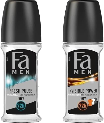 Fa Seti | Men Fresh Pulse Roll-On 50 ml Erkek 1 Adet x1 + Invisible Power Roll-on 50 ml x1