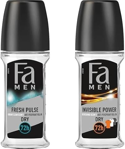 Fa Seti | Men Fresh Pulse Roll-On 50 ml Erkek 1 Adet x1 + Invisible Power Roll-on 50 ml x1