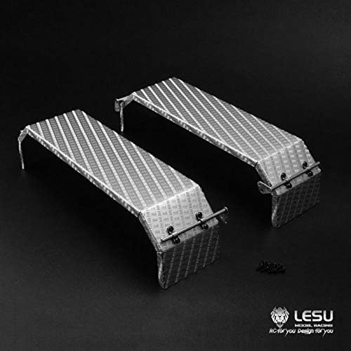 Lesu Metal Rear Mud Plates for 1/14 Tmy Rc Truck Tractors Car Model