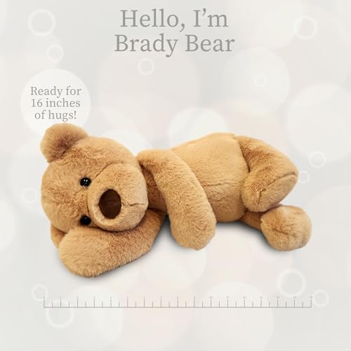 World's Softest Plush Stuffed Animal for Baby, Toddler, Kids, Adults - Adorable Toy Made from Kid-Friendly, Quality Materials - Lushee Brady Bear, 16" by World's Softest - Used condition - Image 4