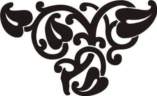 Wandtattoo Ornament Ranken, 120x56 Cm, Gold - Selbstklebend Für Wohnzimmer, Kinderzimmer, Büro