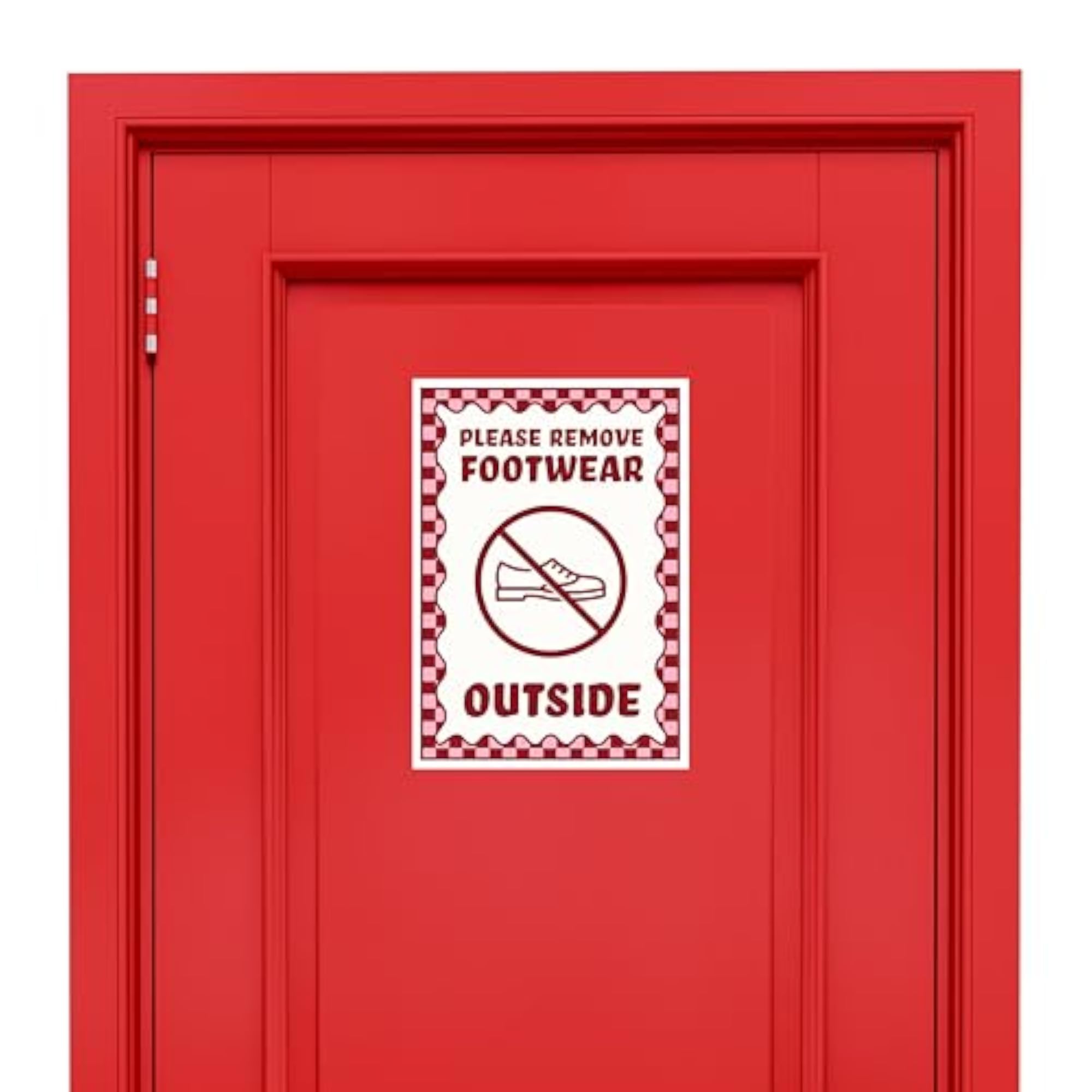 Please Remove Your Shoes Outside Door Sticker