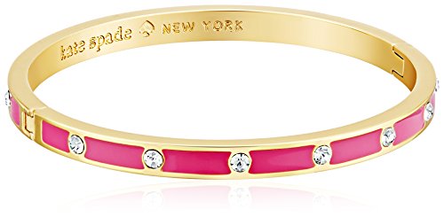 kate spade new york Set In Stone Enamel Glass Stone Hinged Bangle Bracelet
