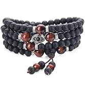 COAI Perlenarmband Herren - 8mm Facettierte Edelstein Perlen Verstellbar