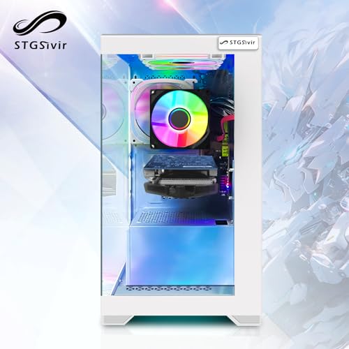 PC Gaming Fisso,Radeon RX 580 8GB GDDR5, Athlon 3000G 3.5GHz-16GB RAM, 512GB SSD, 600M WiFi, BT 5.0, RGB Fanx3, Windows11 H64 - PC Desktop - Immagine 2