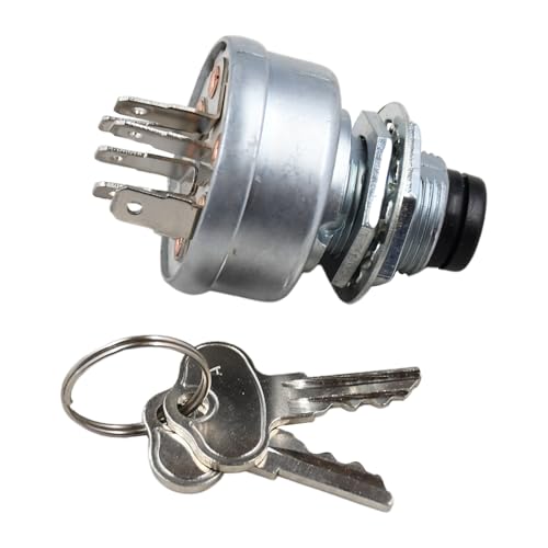 TCA22740 Ignition Switch with 2 Keys TCA15075 AM101561 Compatible with John Deere Tractor Lawn Mower 130 160 165 170 175 180 185 240 Z235 Z255 Z915B Z920M Z920R Z925M Z930M Z930R Z950R Z960R Z970R