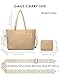 Makukke Bolsos de Cuerda Mujer Bolsa de Hombro Grandes Bolsos para el Hombro de Mano para Trabajo de la Oficina de Viajes Escuela Imagen de Makukke Bolsos de Cuerda Mujer Bolsa de Hombro Grandes Bolsos para el Hombro de Mano para Trabajo de la Oficina de Viajes Escuela