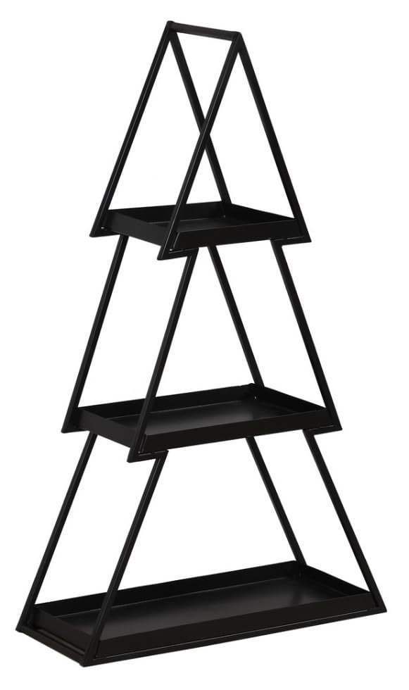 TrendLine Deko Metallregal Tannenbaum 68 x 40 x 15 cm schwarz...