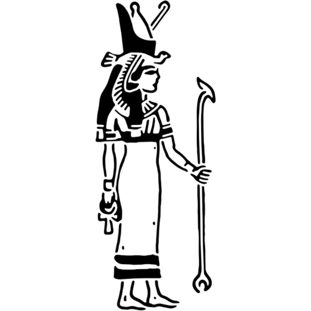 AzeedaA5 'Beautiful Egyptian Goddess' Wall Stencil/Template (WS00027432)