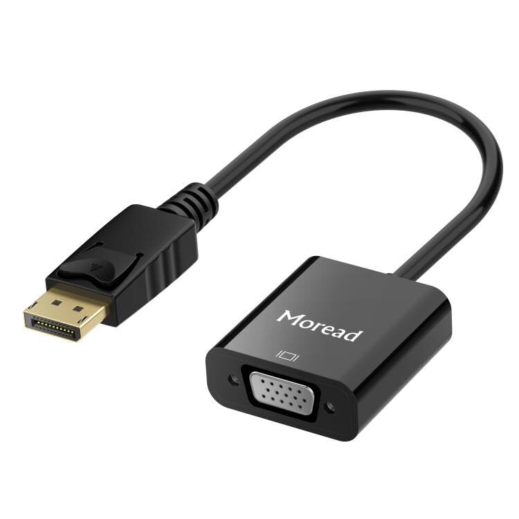 DisplayPort DP to VGA Adapter Gold-Plated Display Port to VGA Adapter Male to Female Compatible with Computer Desktop