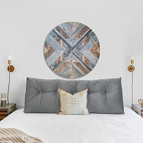 Memorecool Triangular Headboard Pillow Day Bed Back Wedge Pillow, Large Bolster Reading Back Rest Pillow With Shredded Foam Insert, Daybed Backrest Positioning Support Cushion Triangle Bedrest Pillow #TOP5