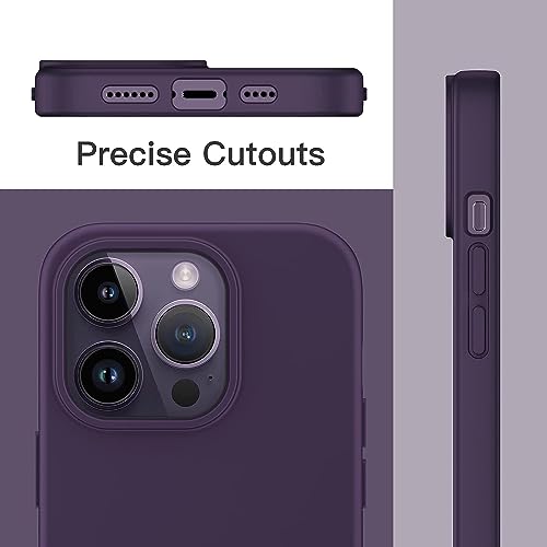 Image of ExpressB for iPhone 15 Pro Max Case Cover Matte Finish | Slim Fit Silicone Soft Matte Back Case for iPhone 15 Pro Max - Purple