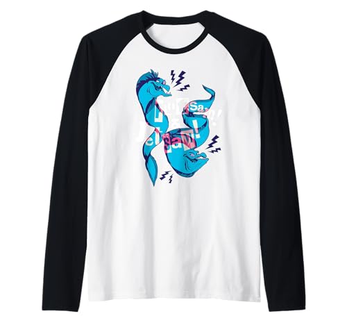 T-shirt Raglan Disney La Petite Sirène Flotsam et Jetsam pour les Fans de Vilains