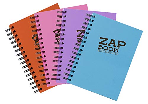 Carnet spiralé Zap Book Clairefontaine A5 80g papier croquis recyclé