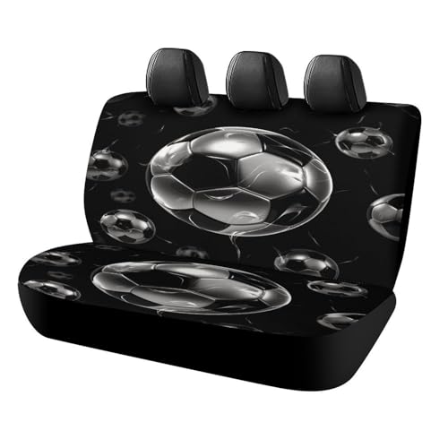 Funda de asiento de coche trasero universal y lavable en color negro para SUV y furgonetas