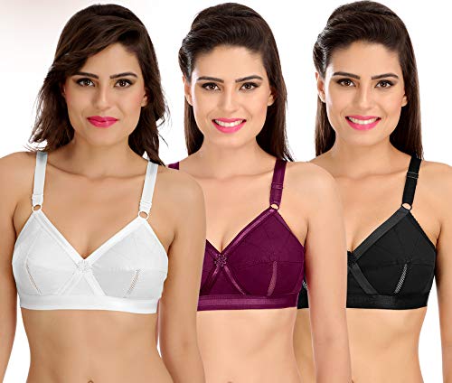 Image of SONA Perfecto Plus Size Cotton Bra for Woman Full Coverage Pack of 1