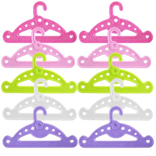 10 Stück Baby kleiderbügel Puppenkleiderbügel Kleiderbügel für Babykleidung Puppen für Puppen kleiderschrank 13cm