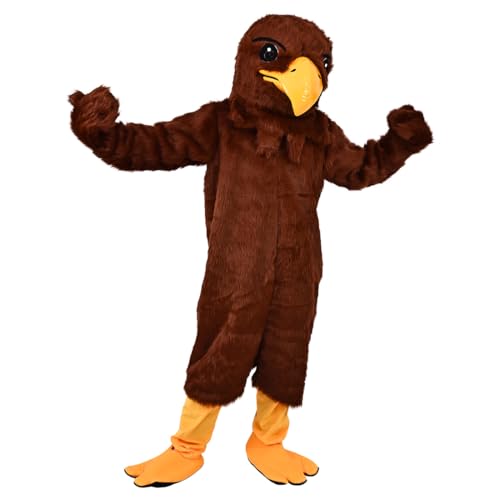 Brown Eagle Mascot Costume Fancy Dress Cartoon Outfit