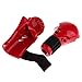 AMLESO Children Kid Karate Punching Boxing Gloves Gloves, Martial Arts, MMA, Red L