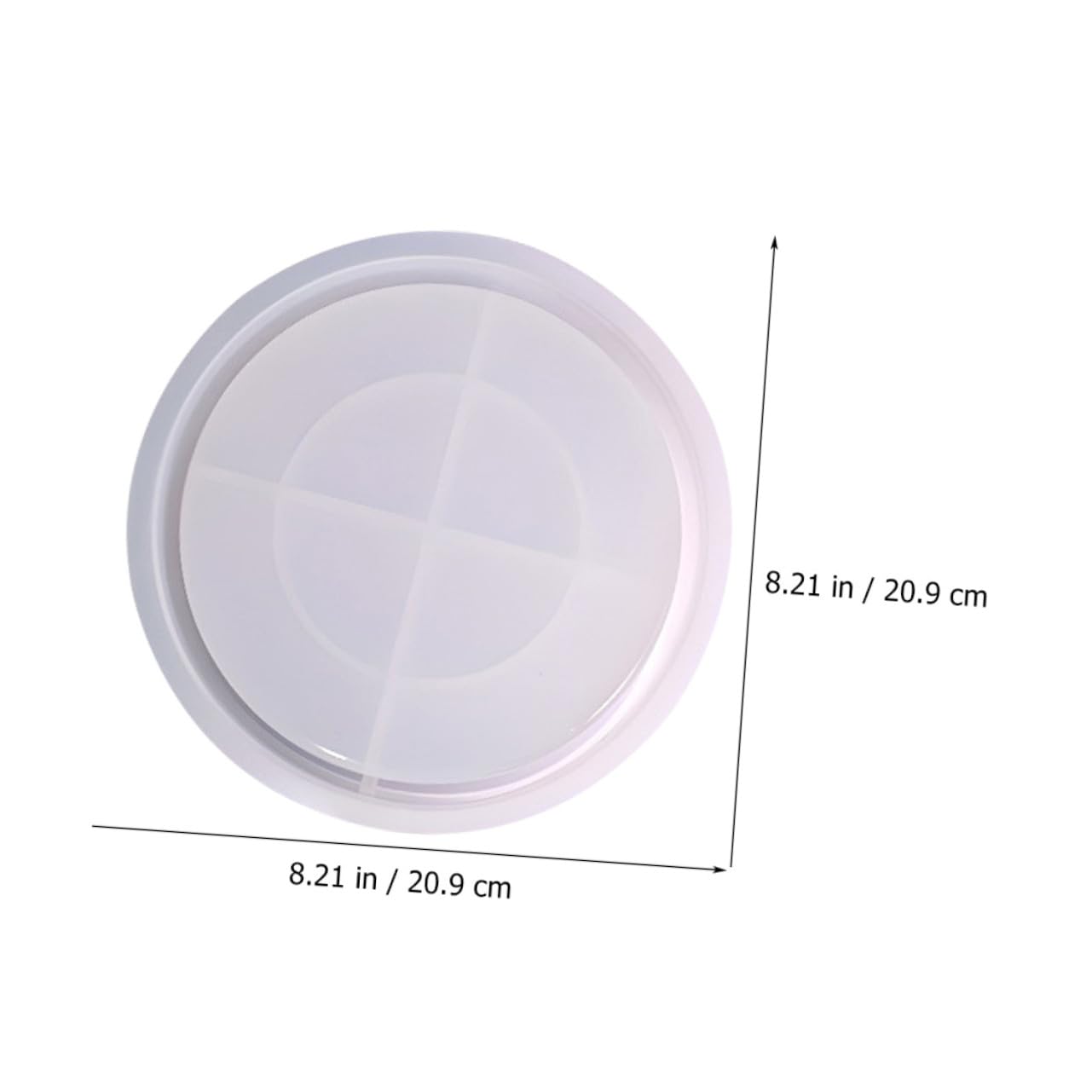 Molde de Cubo de Almacenamiento de Silicona Blanco 1 Set